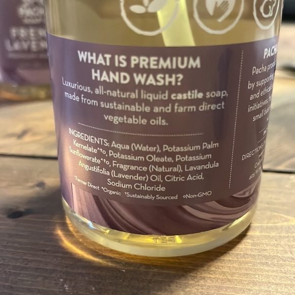 PAcHA French Lavender premium hand wash. 5 12oz left, open to offers on all - Picture 3 of 4